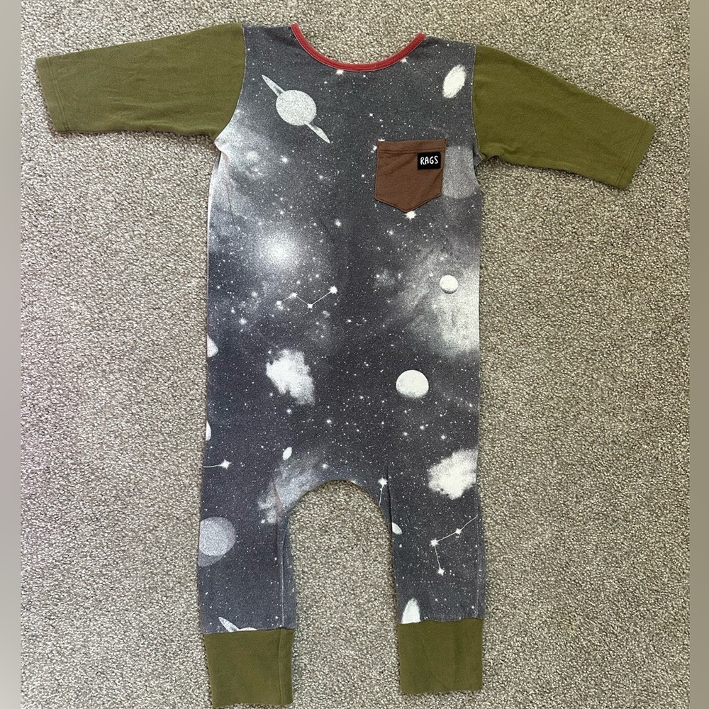 Rags to Raches Space Romper 2T
